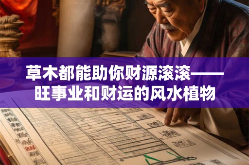草木都能助你财源滚滚——旺事业和财运的风水植物