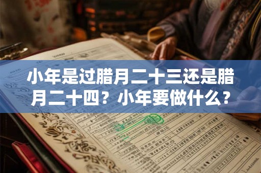 小年是过腊月二十三还是腊月二十四？小年要做什么？