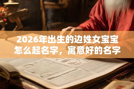 2026年出生的边姓女宝宝怎么起名字，寓意好的名字有哪些