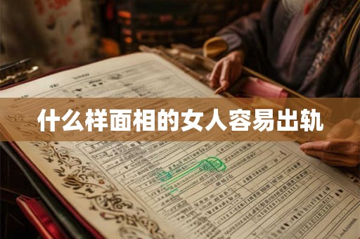 什么样面相的女人容易出轨