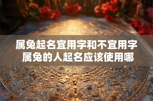 属兔起名宜用字和不宜用字 属兔的人起名应该使用哪些字有些字则不宜使用吗