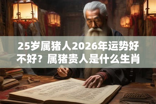 25岁属猪人2026年运势好不好?属猪贵人是什么生肖? 25岁属猪人2026年运势好不好?属猪贵人是什么生肖?