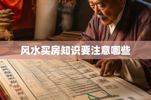 风水买房知识要注意哪些