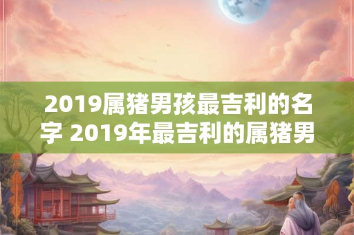 2019属猪男孩最吉利的名字 2019年最吉利的属猪男孩名字是什么呢