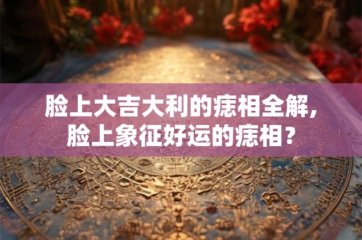 脸上大吉大利的痣相全解,脸上象征好运的痣相? 脸上大吉大利的痣相全解,脸上象征好运的痣相?