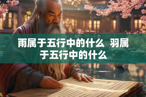 雨属于五行中的什么 羽属于五行中的什么 雨属于五行中的什么 羽属于五行中的什么