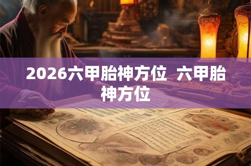 2026六甲胎神方位  六甲胎神方位