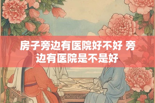 房子旁边有医院好不好 旁边有医院是不是好