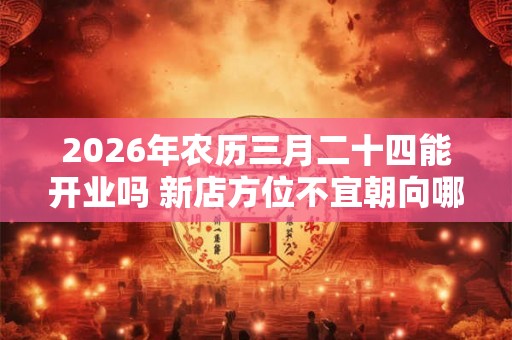 2026年农历三月二十四能开业吗 新店方位不宜朝向哪里 2026年农历三月二十四能开业吗 新店方位不宜朝向哪里