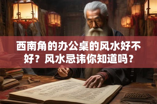 西南角的办公桌的风水好不好？风水忌讳你知道吗？