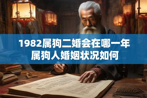 1982属狗二婚会在哪一年 属狗人婚姻状况如何