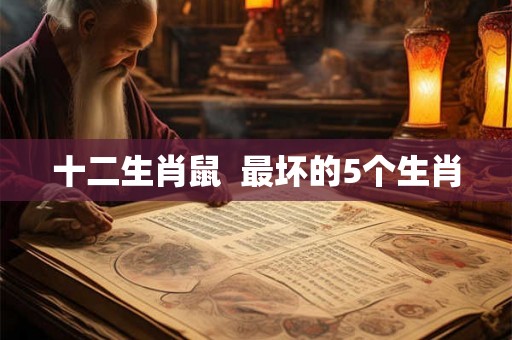 十二生肖鼠  最坏的5个生肖