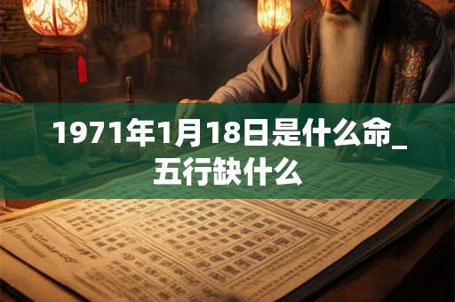 1971年1月18日是什么命_五行缺什么