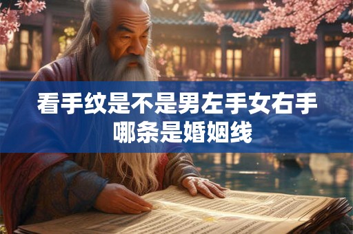 看手纹是不是男左手女右手 哪条是婚姻线 看手纹是不是男左手女右手 哪条是婚姻线