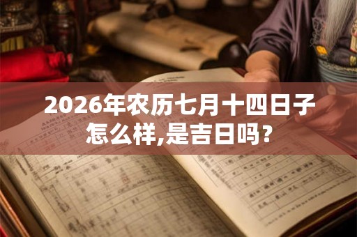 2026年农历七月十四日子怎么样,是吉日吗？