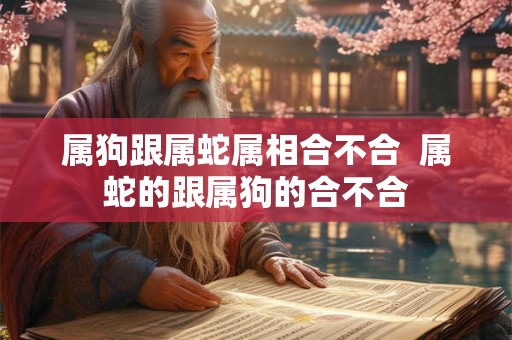 属狗跟属蛇属相合不合 属蛇的跟属狗的合不合 属狗跟属蛇属相合不合 属蛇的跟属狗的合不合
