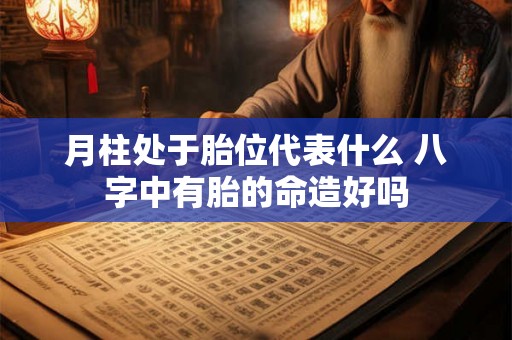 月柱处于胎位代表什么 八字中有胎的命造好吗