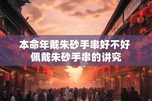 本命年戴朱砂手串好不好 佩戴朱砂手串的讲究