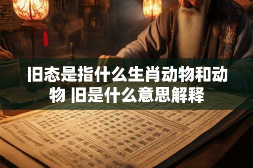 旧态是指什么生肖动物和动物 旧是什么意思解释