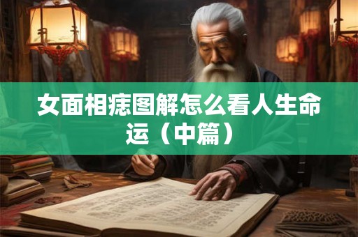 女面相痣图解怎么看人生命运（中篇）