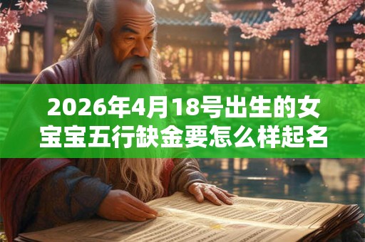 2026年4月18号出生的女宝宝五行缺金要怎么样起名字