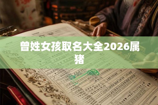 曾姓女孩取名大全2026属猪