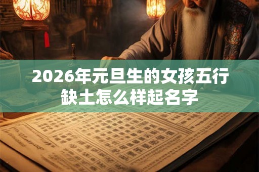 2026年元旦生的女孩五行缺土怎么样起名字