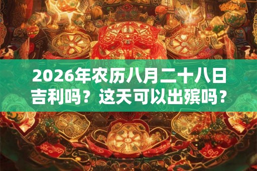 2026年农历八月二十八日吉利吗？这天可以出殡吗？