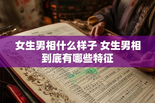 女生男相什么样子 女生男相到底有哪些特征