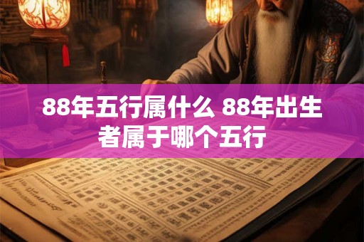88年五行属什么 88年出生者属于哪个五行