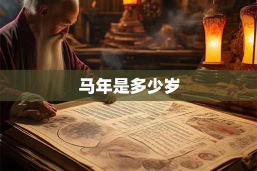 马年是多少岁