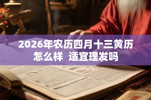 2026年农历四月十三黄历怎么样  适宜理发吗