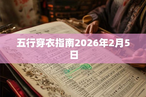 五行穿衣指南2026年2月5日