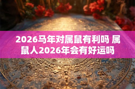 2026马年对属鼠有利吗 属鼠人2026年会有好运吗 2026马年对属鼠有利吗 属鼠人2026年会有好运吗