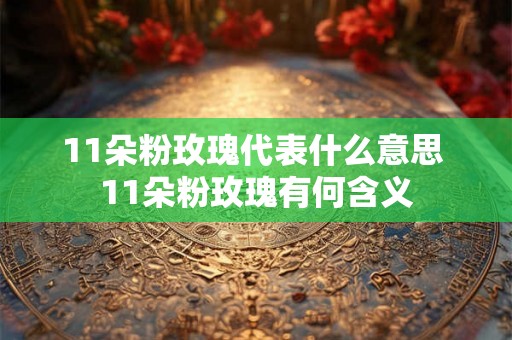 11朵粉玫瑰代表什么意思 11朵粉玫瑰有何含义