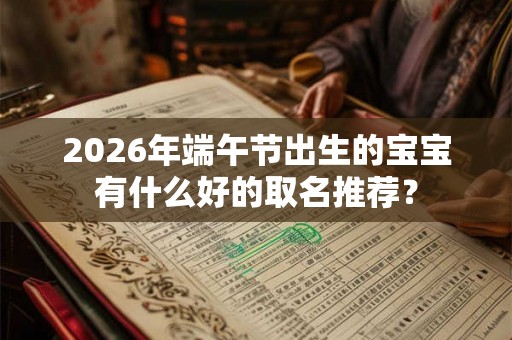 2026年端午节出生的宝宝有什么好的取名推荐? 2026年端午节出生的宝宝有什么好的取名推荐?
