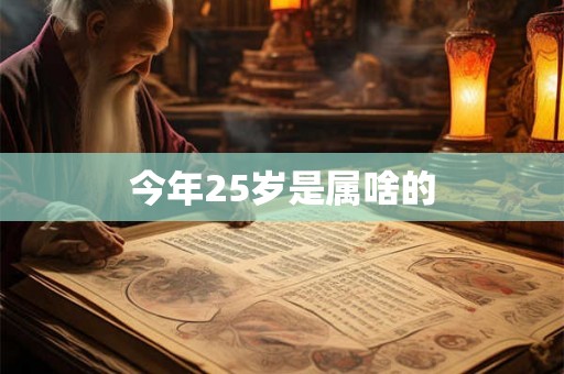 今年25岁是属啥的 今年25岁是属啥的