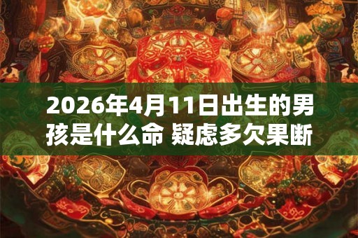 2026年4月11日出生的男孩是什么命 疑虑多欠果断 2026年4月11日出生的男孩是什么命 疑虑多欠果断