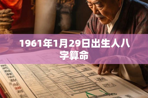 1961年1月29日出生人八字算命