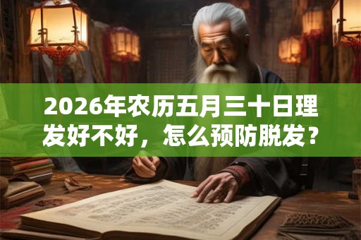 2026年农历五月三十日理发好不好，怎么预防脱发？