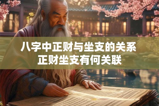 八字中正财与坐支的关系 正财坐支有何关联