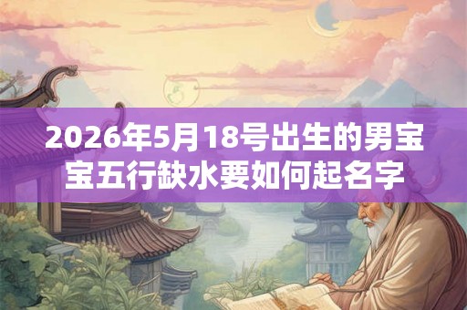 2026年5月18号出生的男宝宝五行缺水要如何起名字