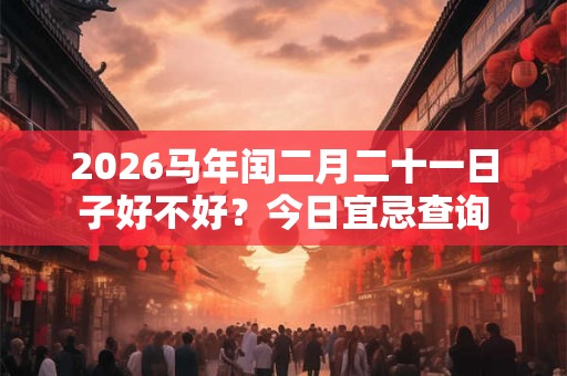 2026马年闰二月二十一日子好不好？今日宜忌查询