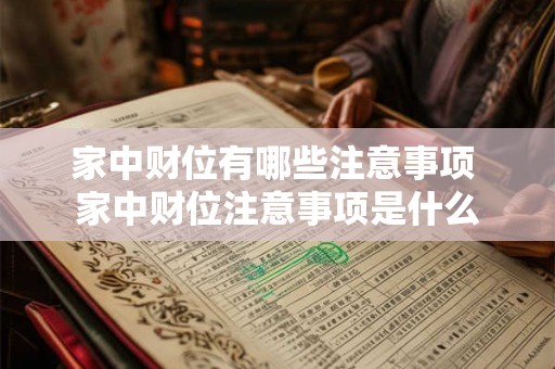家中财位有哪些注意事项 家中财位注意事项是什么