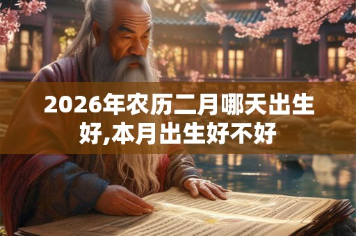 2026年农历二月哪天出生好,本月出生好不好