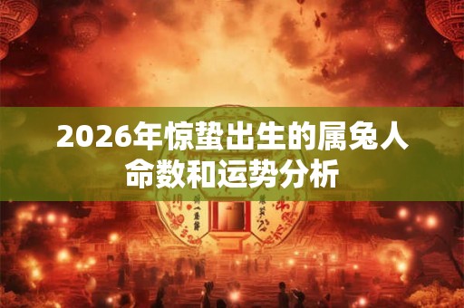 2026年惊蛰出生的属兔人命数和运势分析