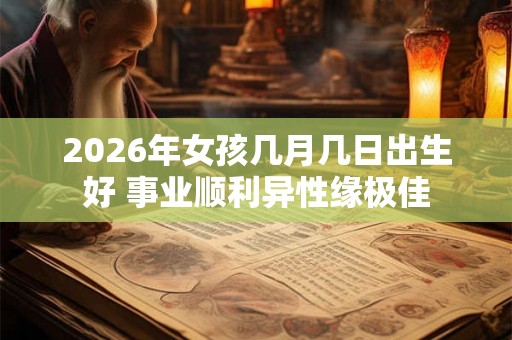2026年女孩几月几日出生好 事业顺利异性缘极佳
