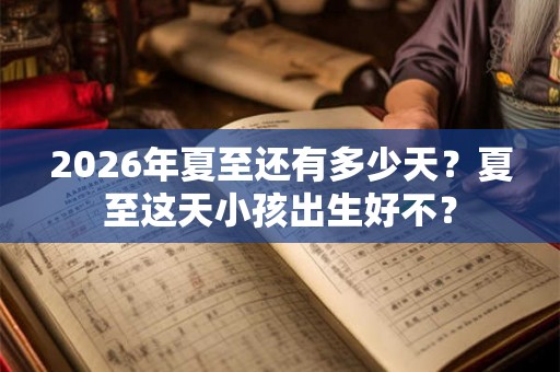 2026年夏至还有多少天？夏至这天小孩出生好不？