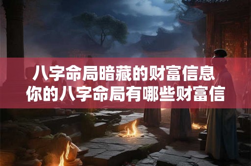 八字命局暗藏的财富信息 你的八字命局有哪些财富信息