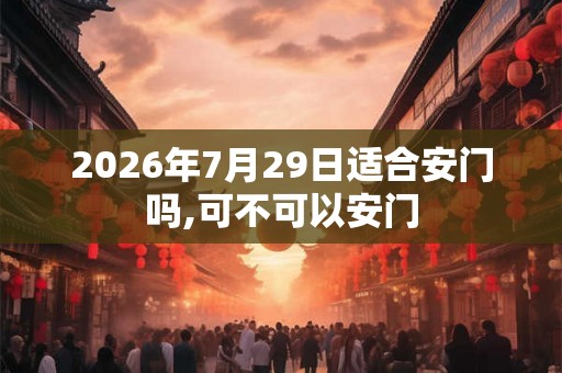 2026年7月29日适合安门吗,可不可以安门 2026年7月29日适合安门吗,可不可以安门